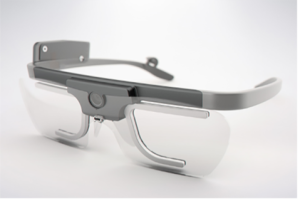 Photo of specialized eye-tracking glasses.
