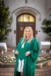 A student graduate portrait