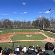 A baseball game in progress