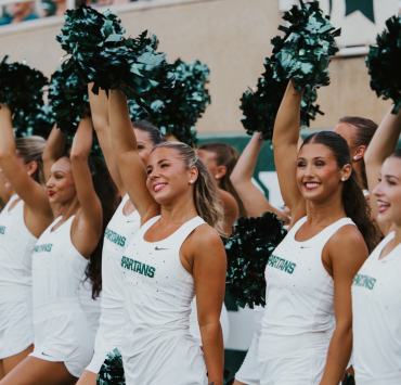 People dancing for MSU