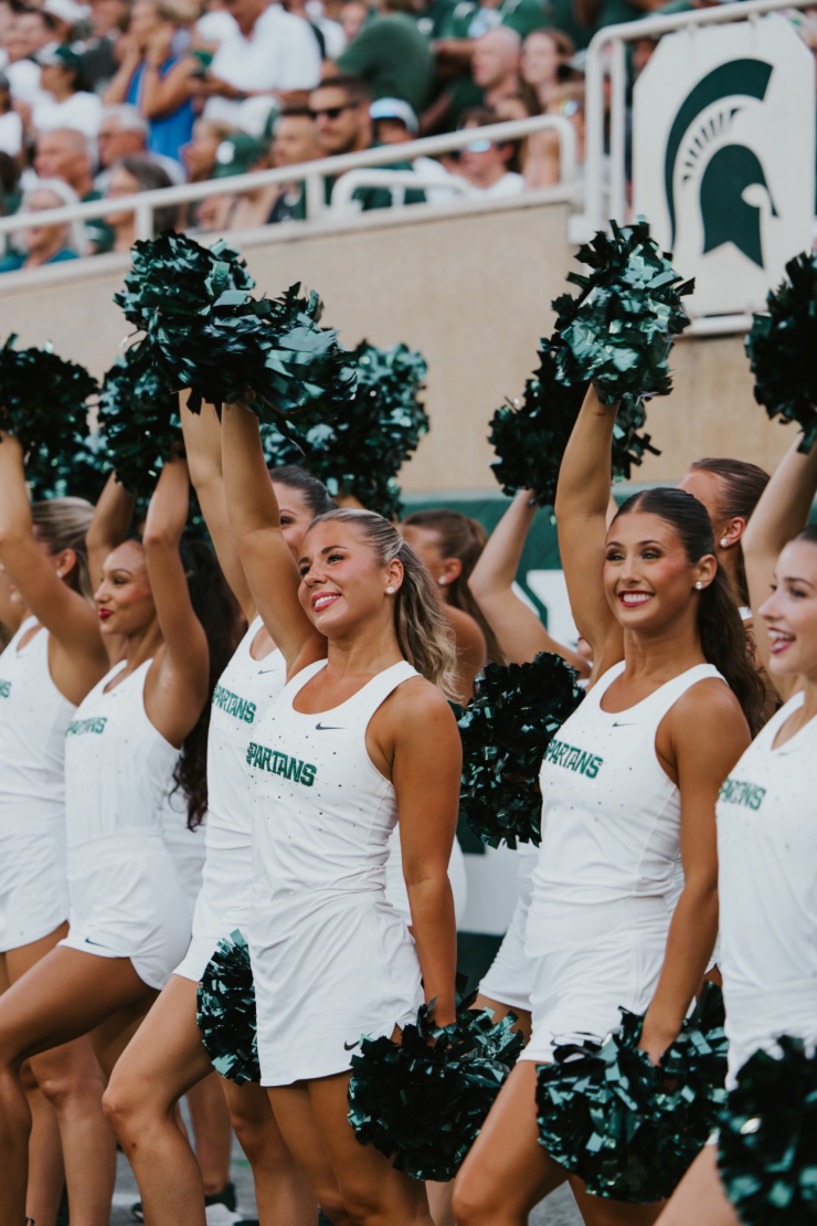 People dancing for MSU