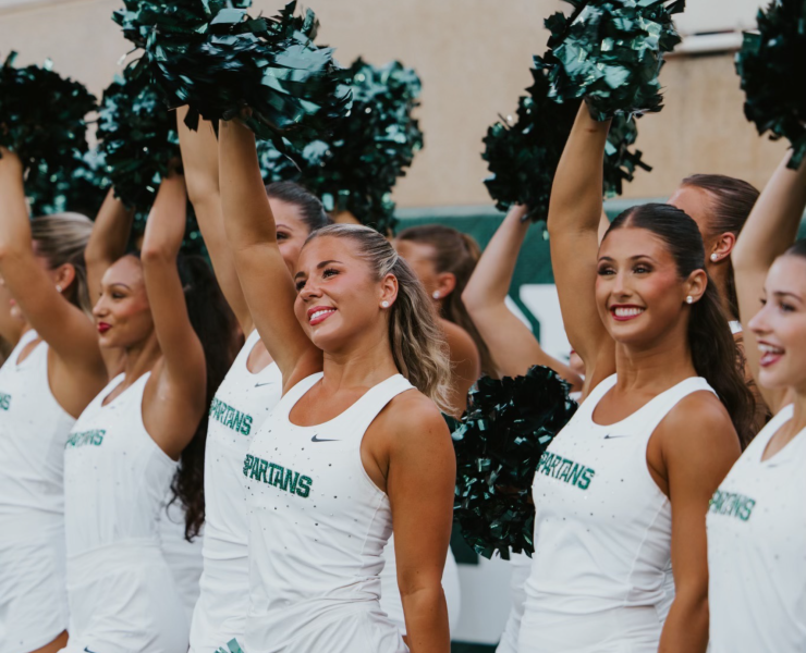 People dancing for MSU