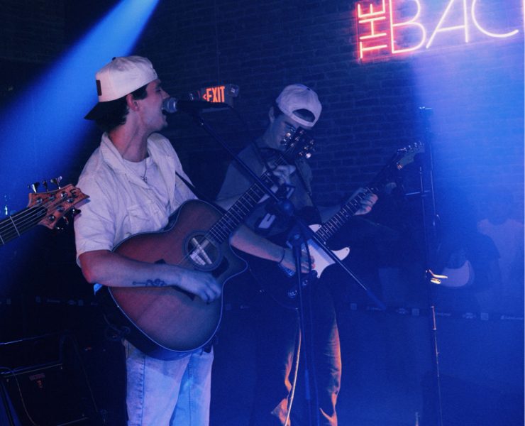 A music group performing