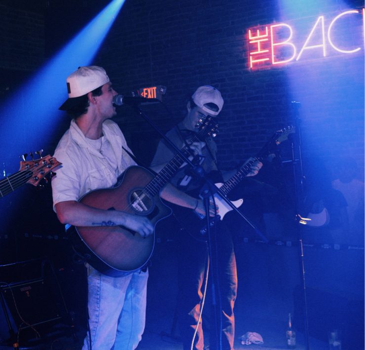 A music group performing