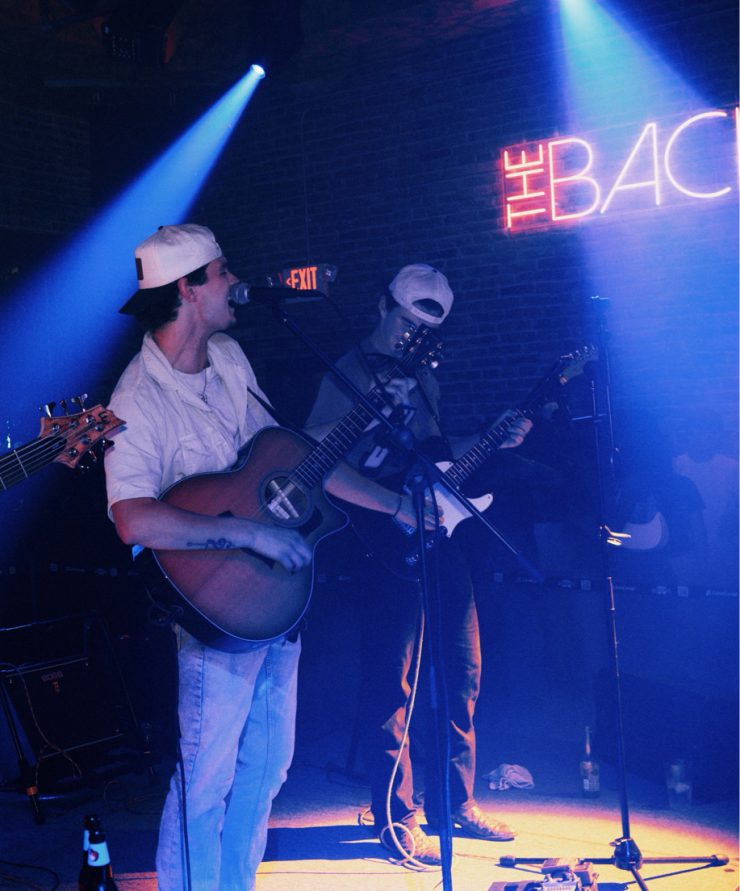 A music group performing